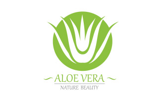 Aloe Vera Logo Nature Template V10