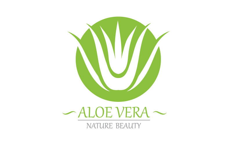 Aloe Vera Logo Nature Template V10 Logo Template