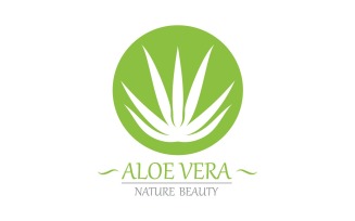 Aloe Vera Logo Nature Template V14