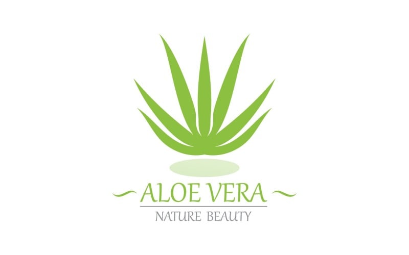 Aloe Vera Logo Nature Template V4 Logo Template