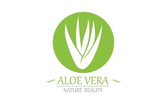 Aloe Vera Logo Nature Template V7
