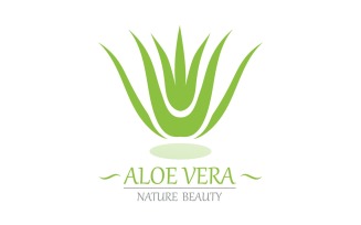 Aloe Vera Logo Nature Template V8
