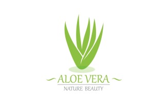 Aloe Vera Logo Nature Template V9