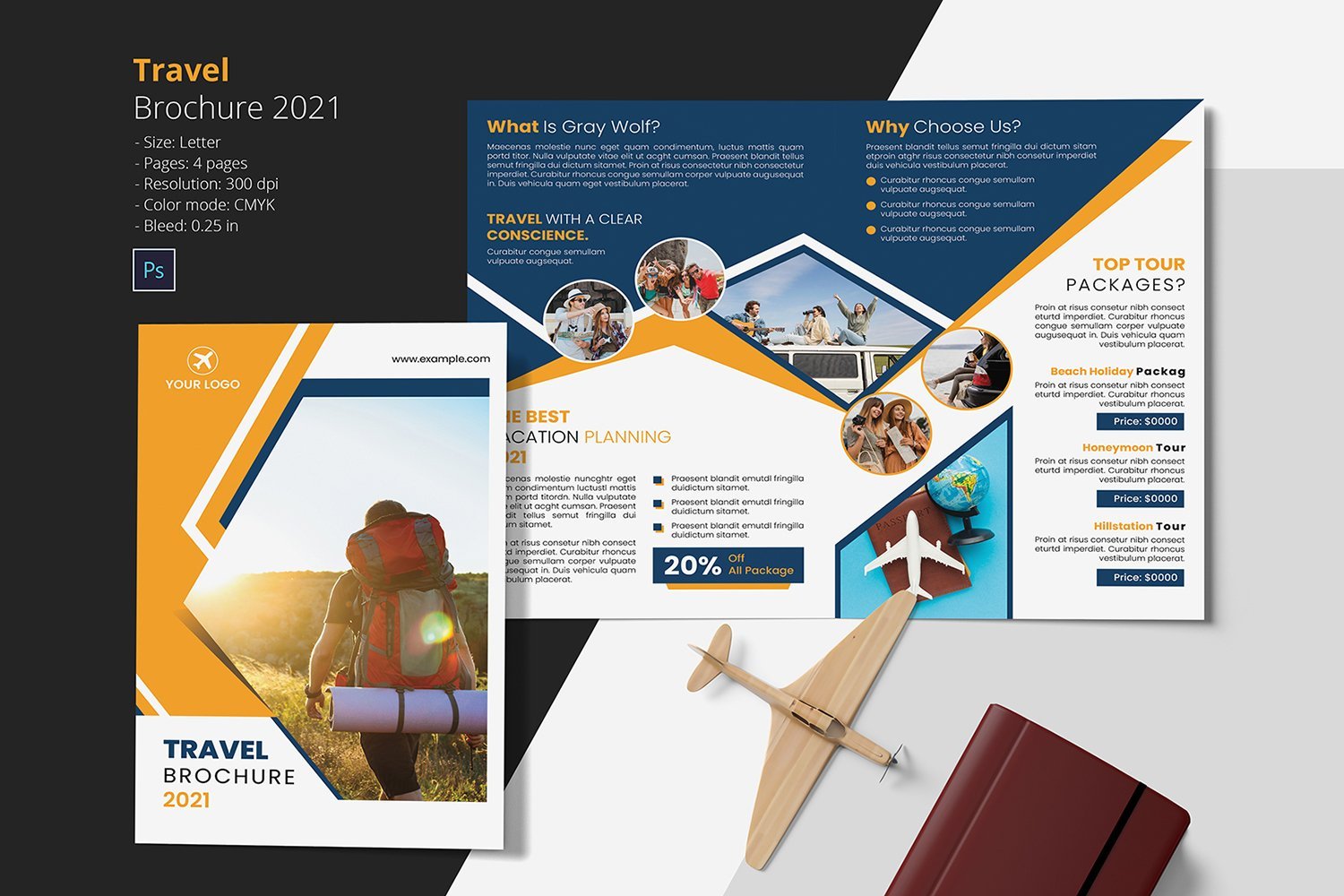 Kit Graphique #245953 Travel Brochure Divers Modles Web - Logo template Preview