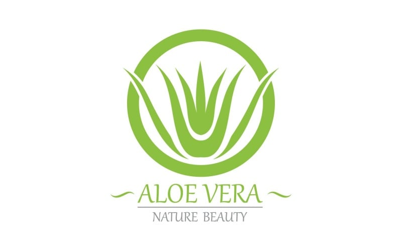 Aloe Vera Logo Nature Template V18 Logo Template