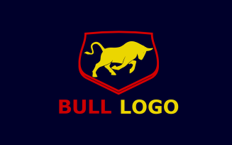 Bull Custom Design Logo Template 4