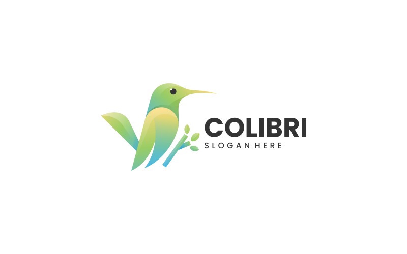 Colibri Gradient Color Logo Style Logo Template