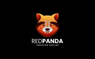 Red Panda Gradient Logo Template