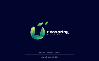 Eco Spring Gradient Logo Style