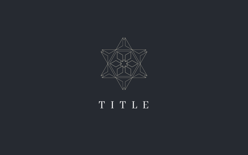 Luxury Elemental Line Golden Abstract Delicate Logo Logo Template