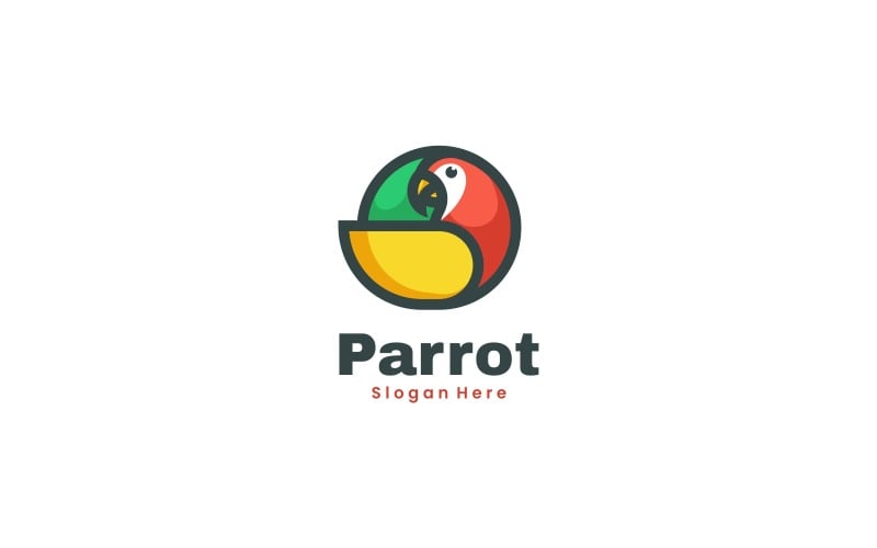 Parrot Mascot Logo Design Logo Template