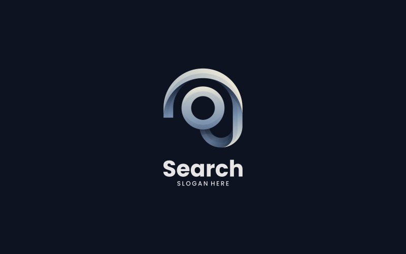 Search Gradient Logo Style Logo Template