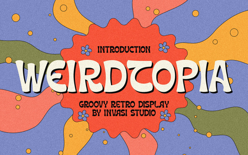 Weirdtopia - Groovy Retro Font
