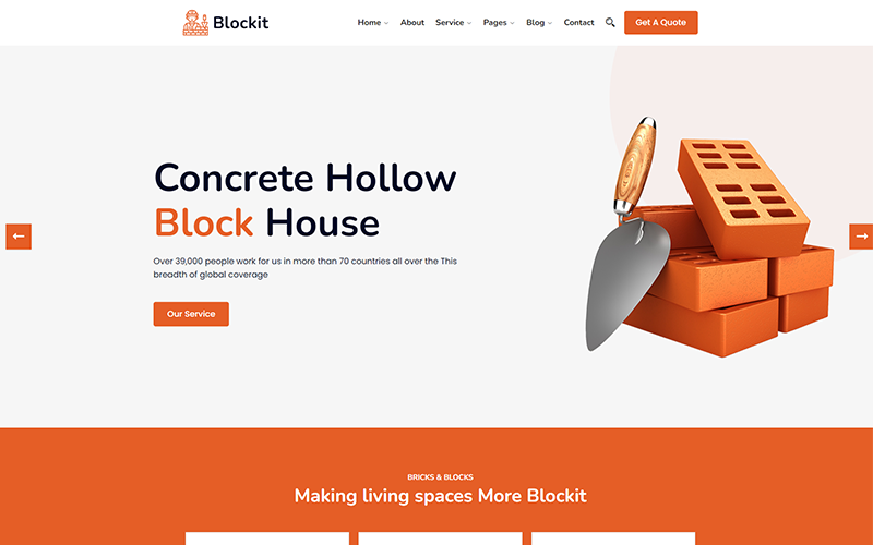 Template #246136 Block Brick Webdesign Template - Logo template Preview