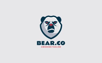 Bear Mascot Logo Template