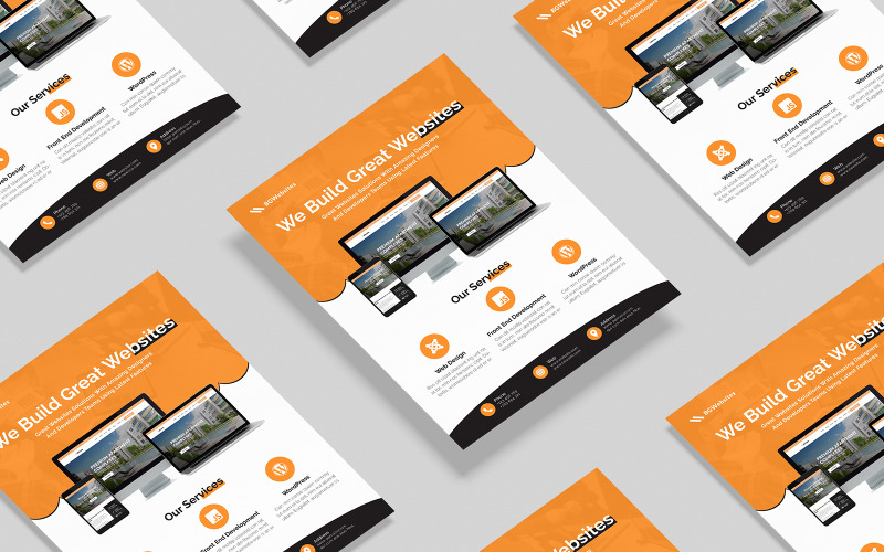 FREE Modern and Clean Multipurpose Flyer for Adobe and Affinity Corporate Identity