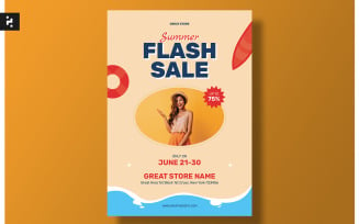 Summer Flash Sale Flyer Set