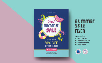 Summer Sale Offer Flyer Corporate Identity Template