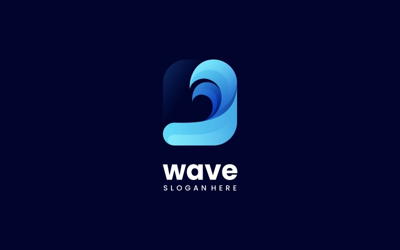 Vector Wave Gradient Logo Logo Template