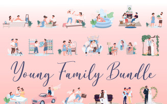 Young Family Characters Bundle