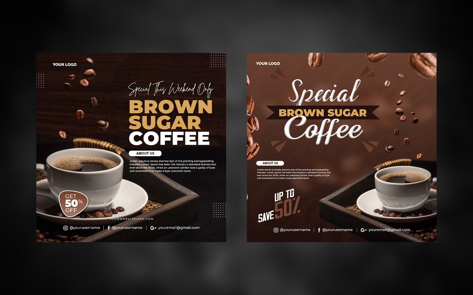 Kit Graphique #246200 Coffee Coffee Divers Modles Web - Logo template Preview