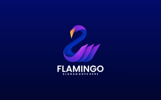 Flamingo Gradient Color Logo
