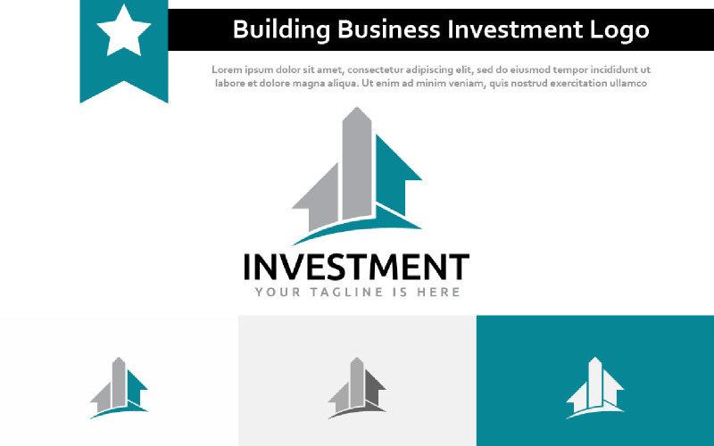 House Building Real Estate Business Investment Abstract Modern Logo Logo Template