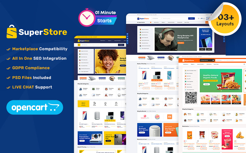 Superstore - Electronics and Computers Multipurpose OpenCart Responsive Theme OpenCart Template