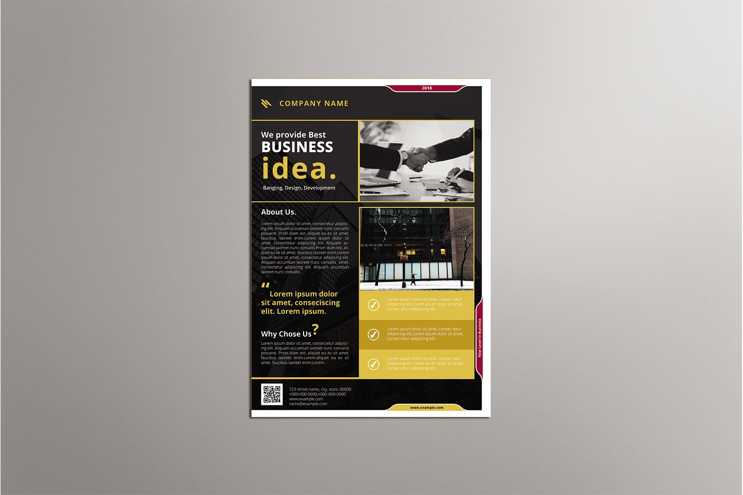 Template #246322 Flyer Black Webdesign Template - Logo template Preview