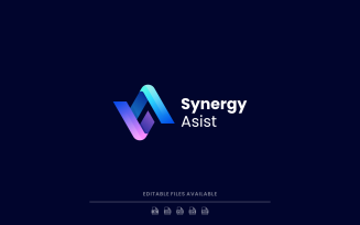 Abstract Synergy Gradient Logo
