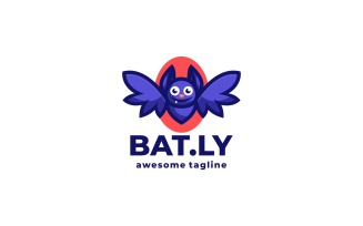 Bat Simple Mascot Logo Design