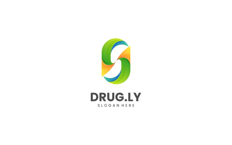 Drug Gradient Colorful Logo Logo Template
