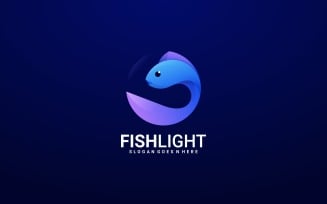 Fish Light Gradient Logo Style