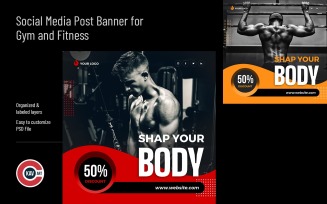 Fitness Social Media Banner Post