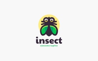 Insect Simple Mascot Logo Style