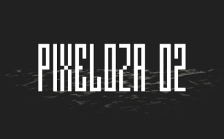 Pixeloza 02 - pixel-style font by Fontsphere