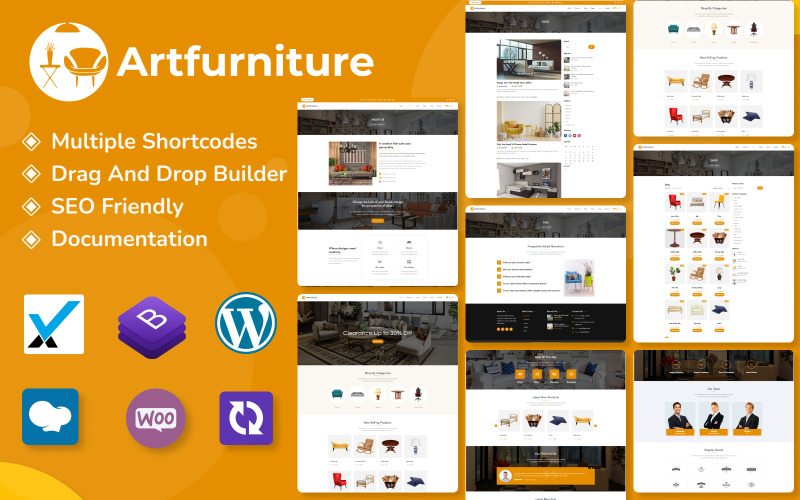Artfurniture - Furniture WooCommerce WordPress Theme WooCommerce Theme