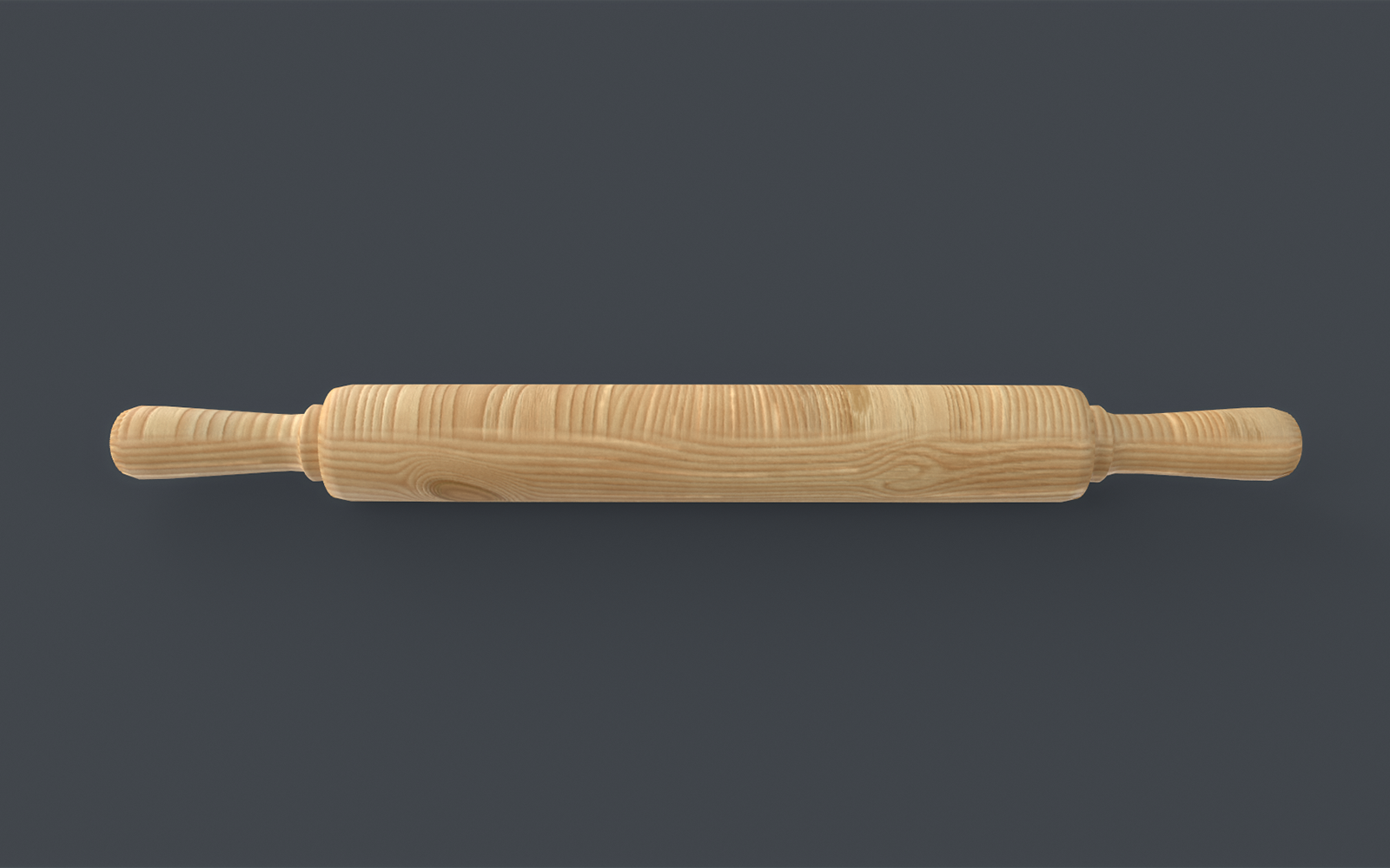 Dough Roller Rolling Pin Low-poly 3D model