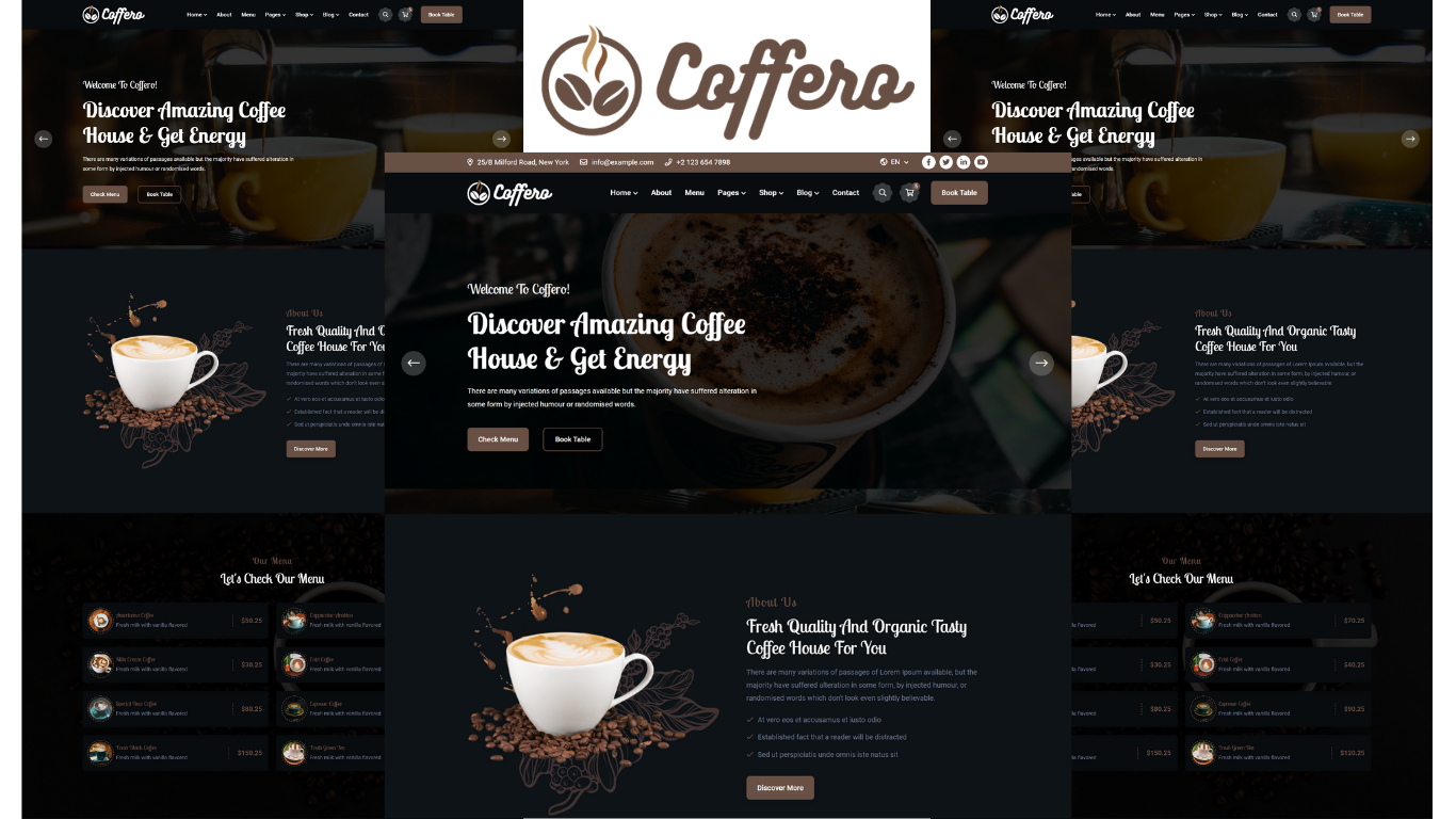 Coffero - Cafe And Coffee Shop HTML5 Template