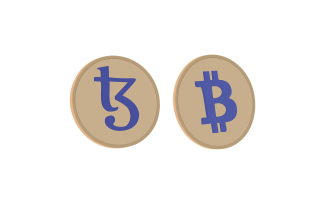 Two Coin Design Illustration