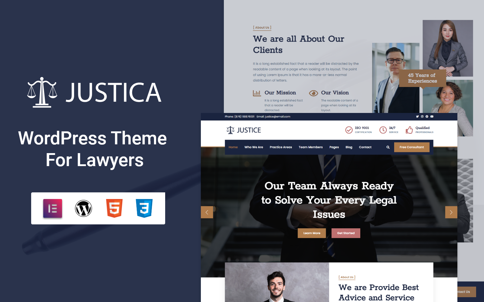 Template #246894 Attorney Attorneys Webdesign Template - Logo template Preview