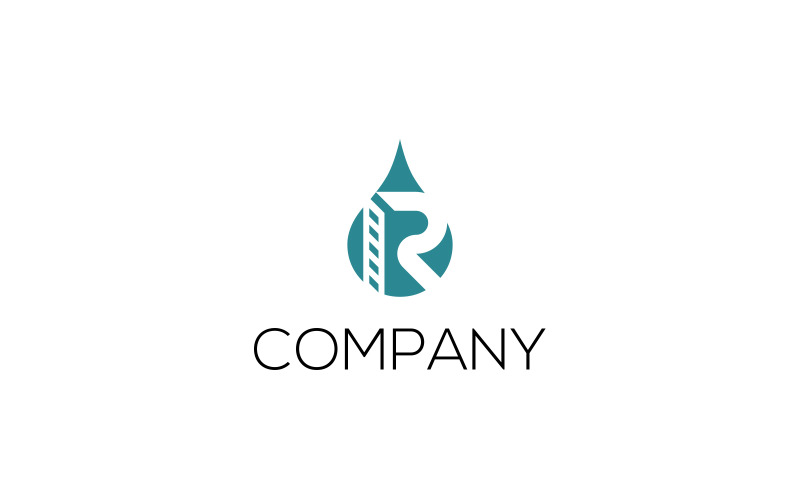 R Oil Logo | Letter R Oil Logo Logo Template