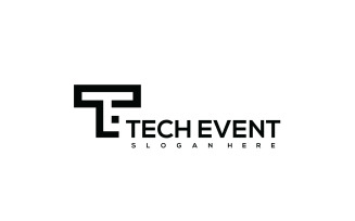 Tech Event Logo | Letter TE Logo