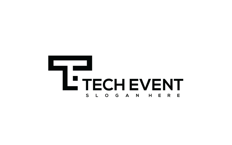 Tech Event Logo | Letter TE Logo Logo Template