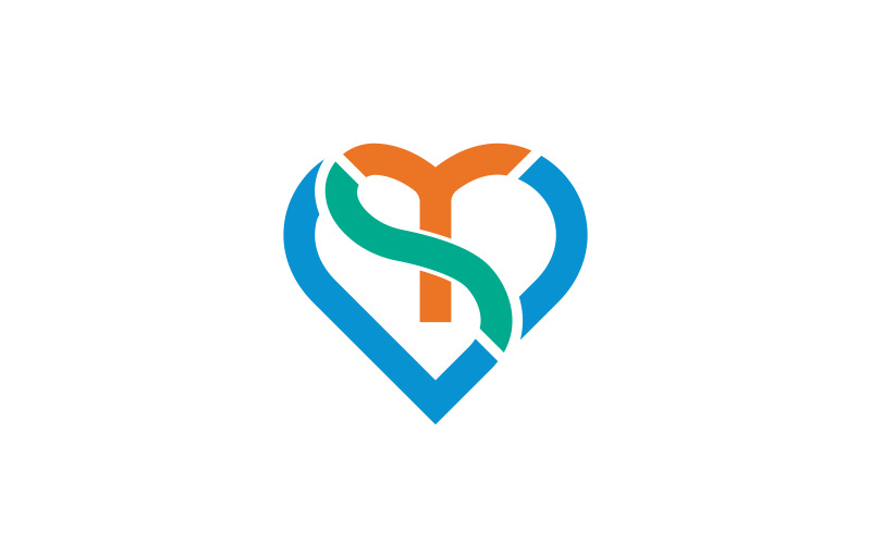 TS Love | Letter TS Love Logo Logo Template