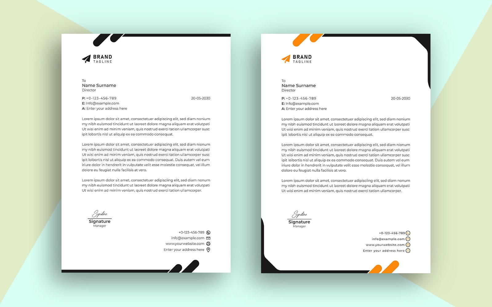 Template #247017 Corporate Letter Webdesign Template - Logo template Preview