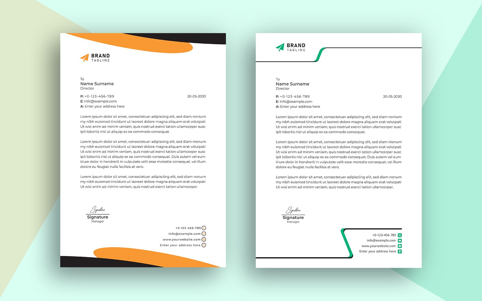 Template #247022 Company Document Webdesign Template - Logo template Preview
