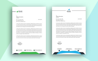 Creative Marketing Agency Corporate Business Letterhead Template Design