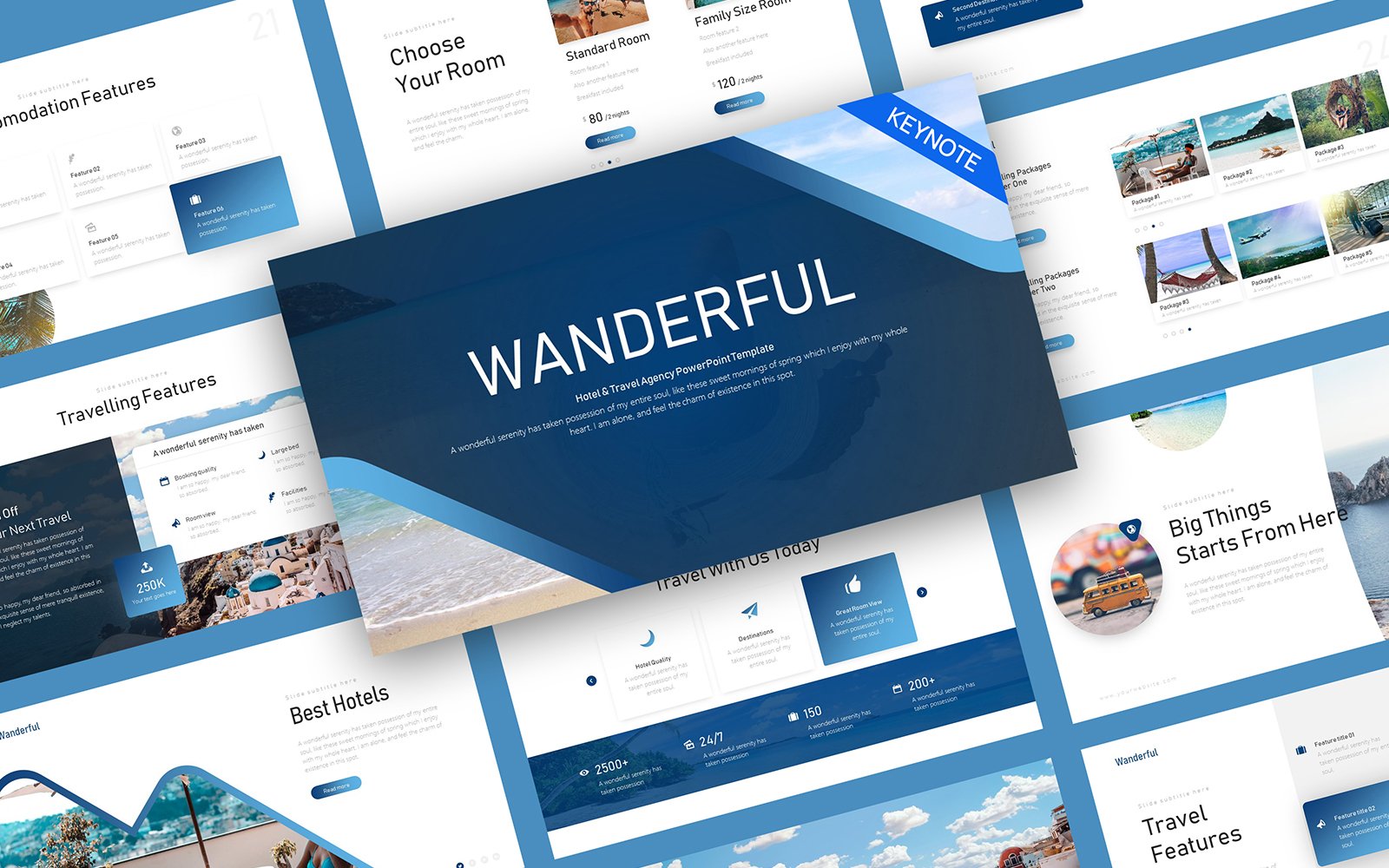 Template #247117 Beach Blue Webdesign Template - Logo template Preview
