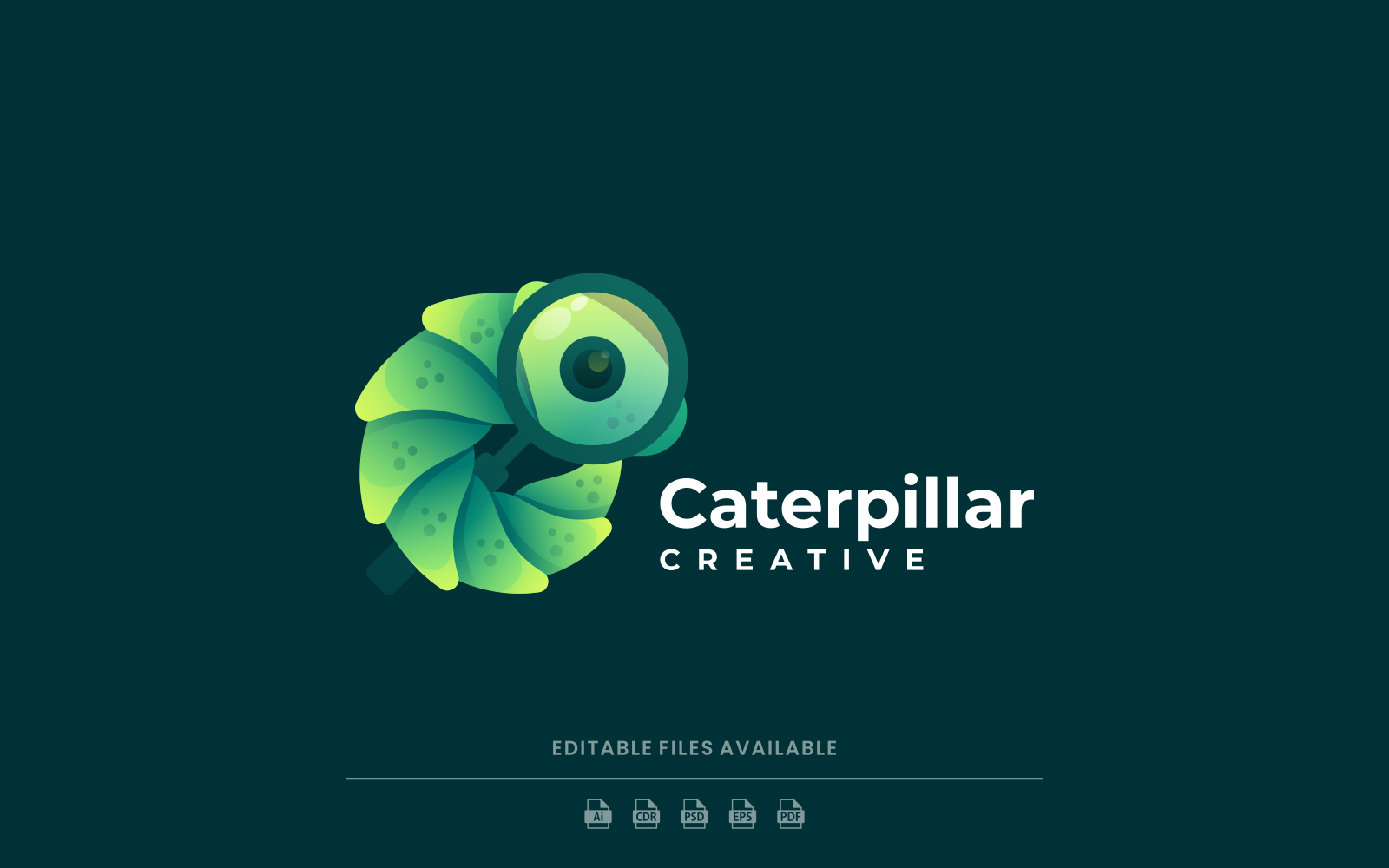 Caterpillar Gradient Logo Style